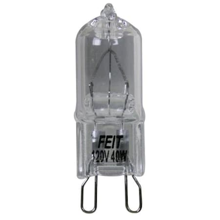 Feit Electric Feit 40 Watt Halogen Clear G9 Base 120 Volt Bulb BPQ40-G9 BPQ40/G9